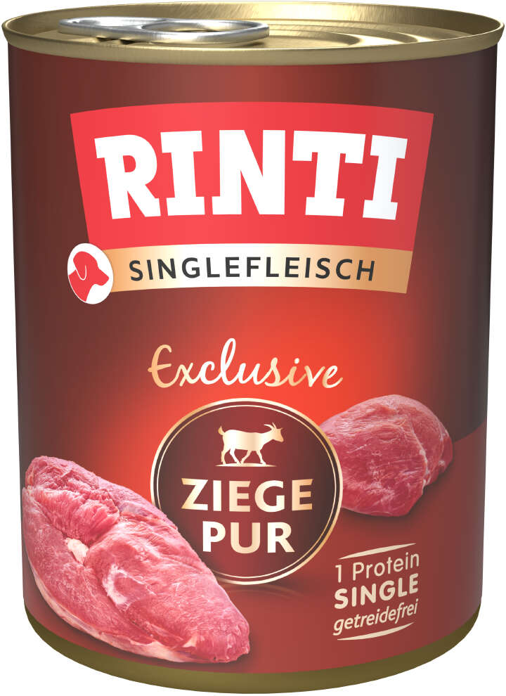 RINTI Hunde-Nassfutter Singlefleisch Exclusive Ziege Pur